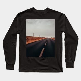 Two Hitchhikers in Moroccan Countryside Long Sleeve T-Shirt